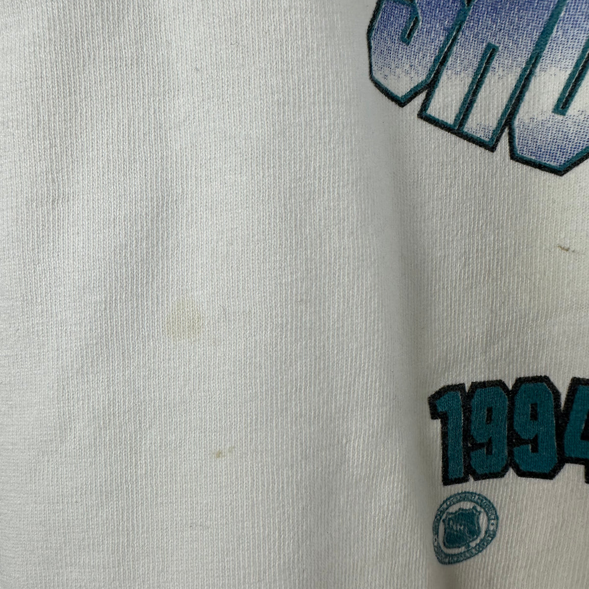 Vintage 1994 San Jose Sharks NHL Playoffs Starter Single Stitch T-Shirt