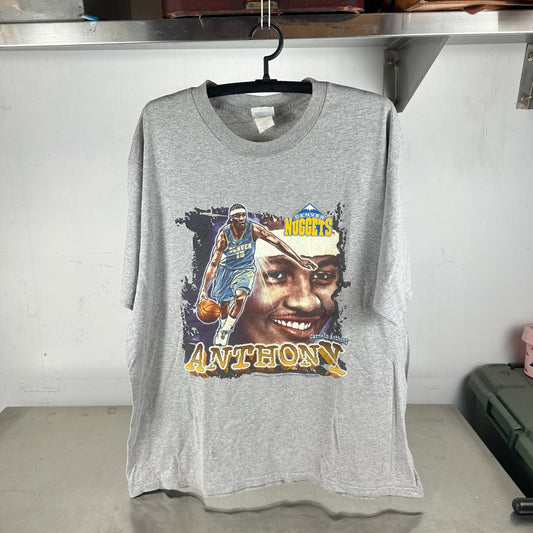 Vintage 2003 Carmelo Anthony Denver Nuggets NBA Graphic T-Shirt