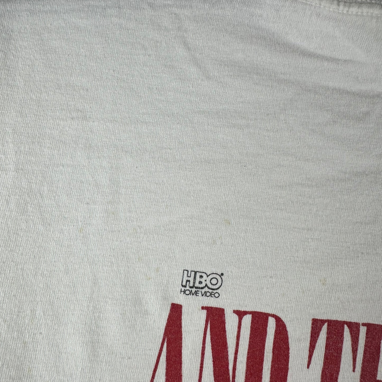 Vintage 90s HBO Home Video VIAAC And the Band Played On Promo T-Shirt