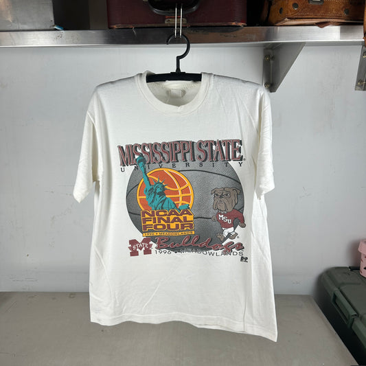 Vintage 1996 Mississippi State Bulldogs Basketball NCAA Final Four T-Shirt