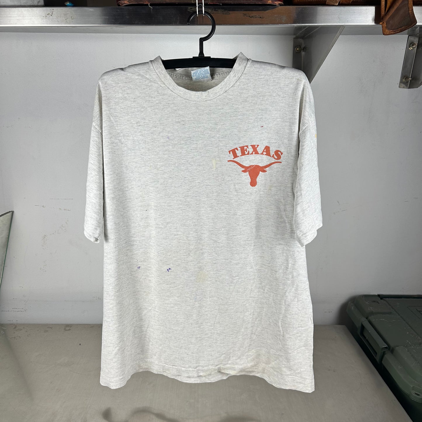 Vintage 1991 Texas Longhorns Mascot NCAA Caribbean Dream Graphic T-Shirt