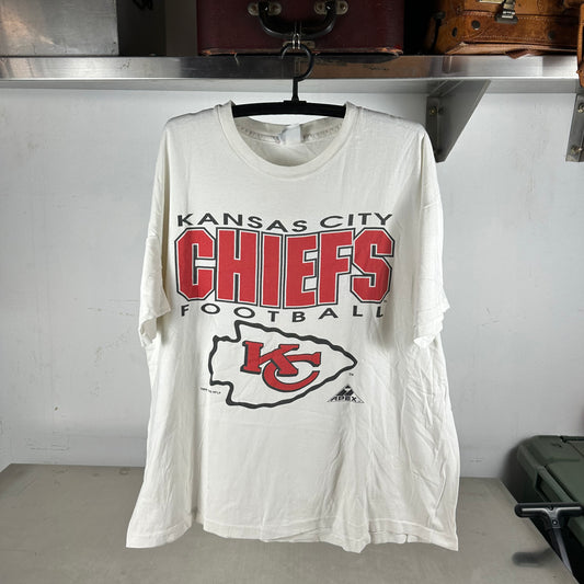 Vintage 1995 Kansas City Chiefs Football NFL Graphic Single Stitch T-shirt