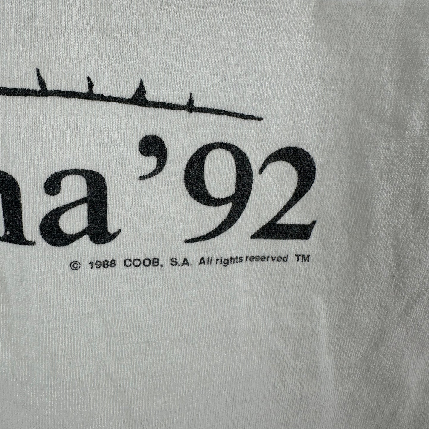 Vintage 1992 Barcelona Olympics Cobi Mascot Graphic Single Stitch T-Shirt