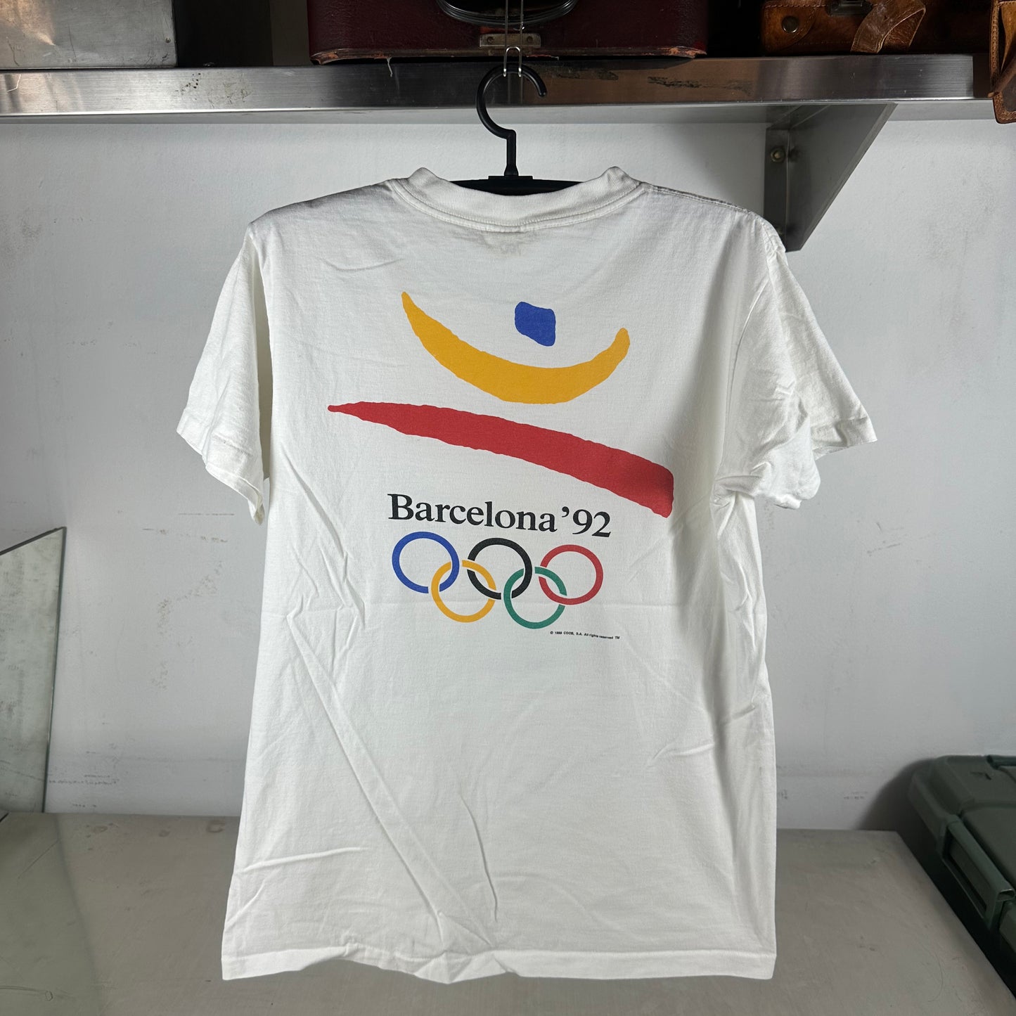 Vintage 1992 Barcelona Olympics Cobi Mascot Graphic Single Stitch T-Shirt