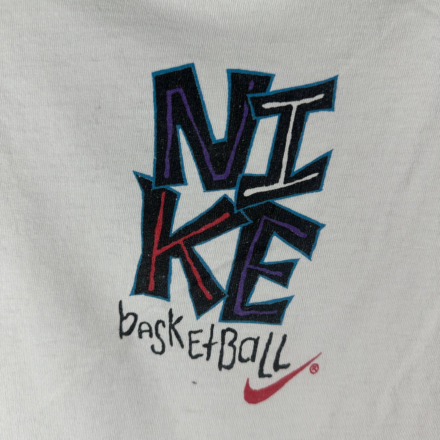 Vintage 90s Nike Just Do It Basketball Promo Single Stitch T-Shirt