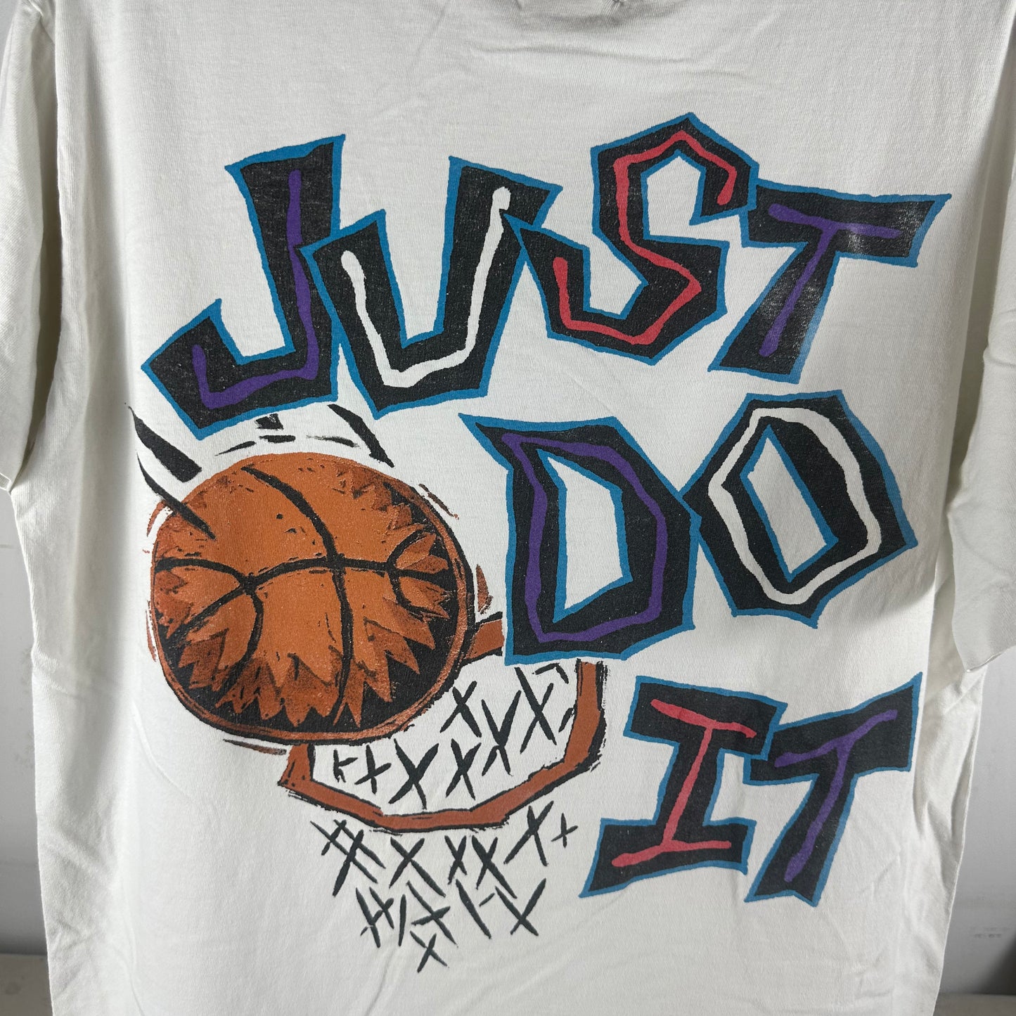 Vintage 90s Nike Just Do It Basketball Promo Single Stitch T-Shirt