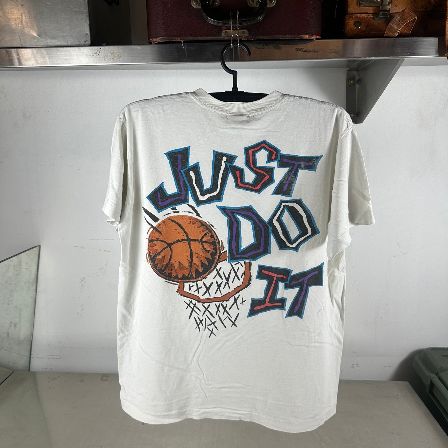 Vintage 90s Nike Just Do It Basketball Promo Single Stitch T-Shirt