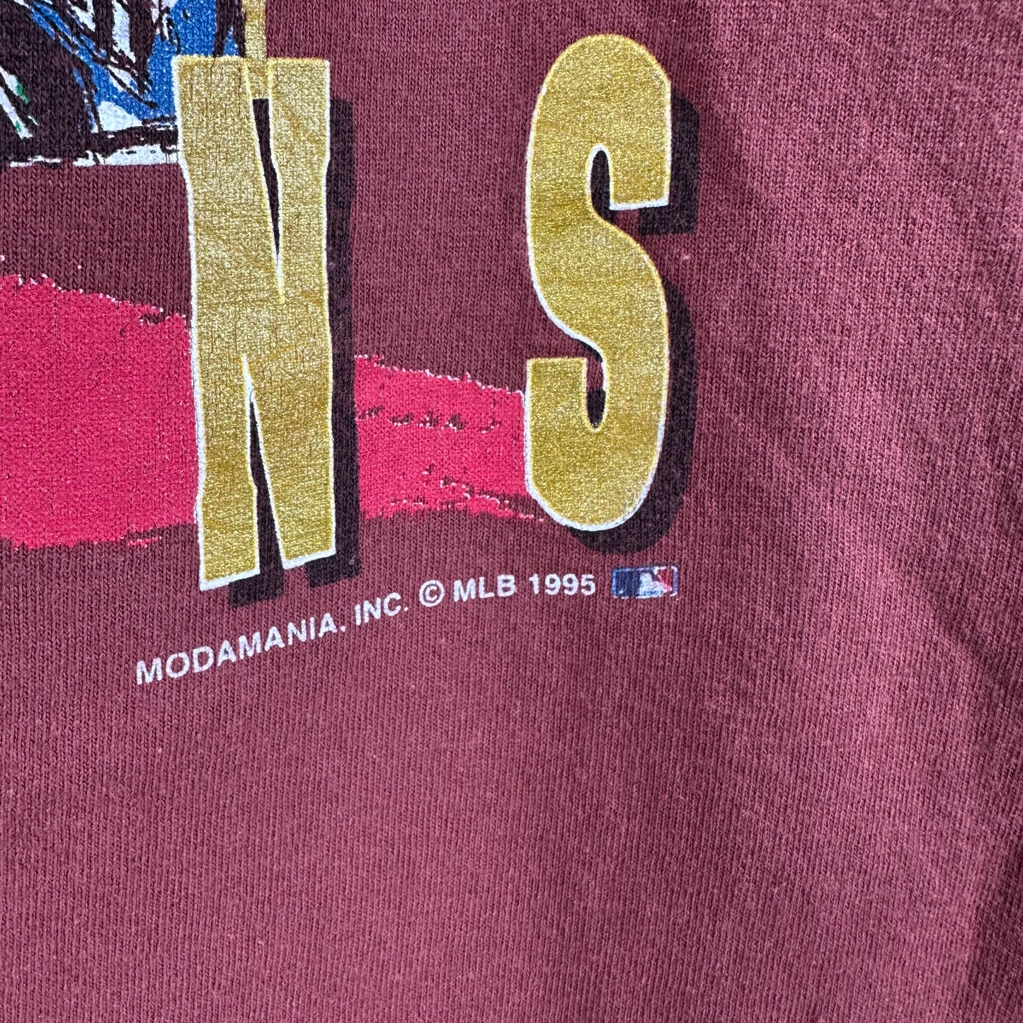Vintage 1995 Atlanta Braves MLB World Champions Single Stitch T-Shirt