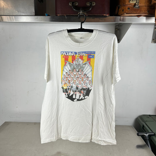 Vintage 2001 Valencia CF Futbol Soccer Caricature Marca Graphic T-shirt