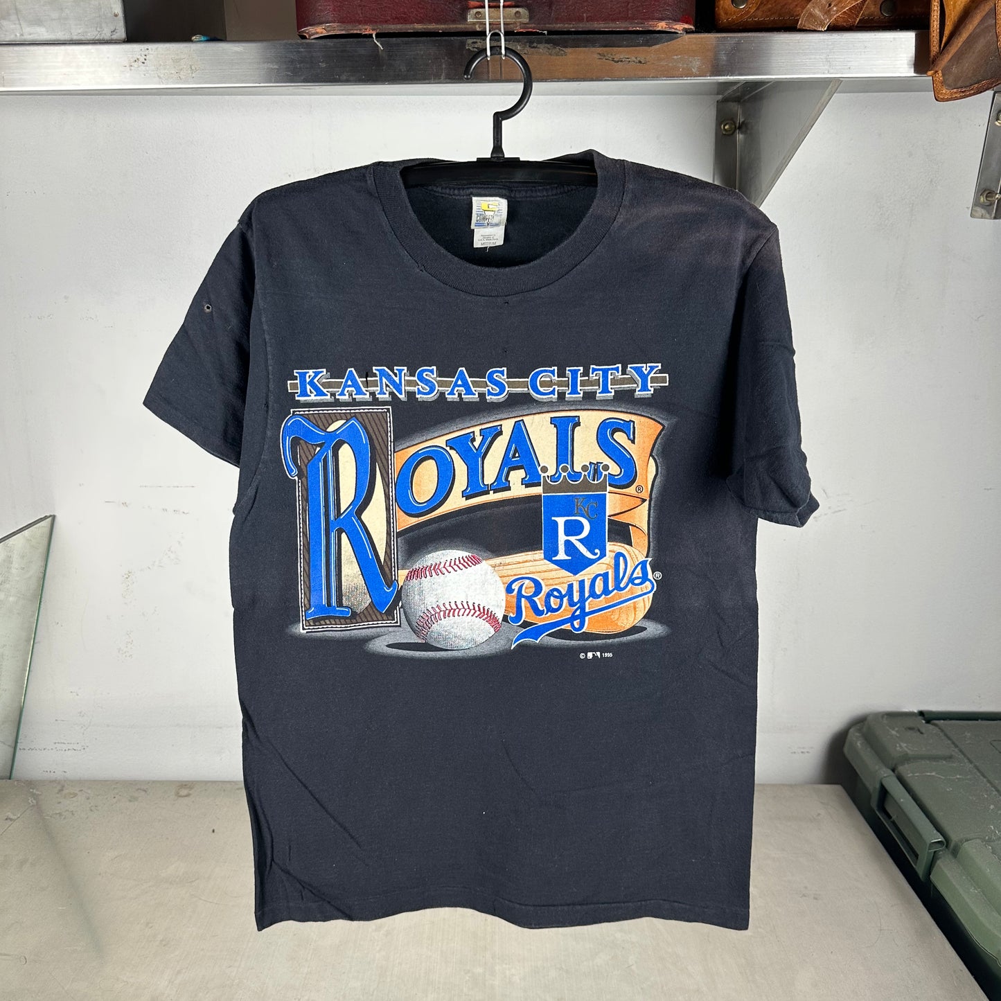 Vintage 1995 Kansas City Royals Baseball MLB Single Stitch T-Shirt