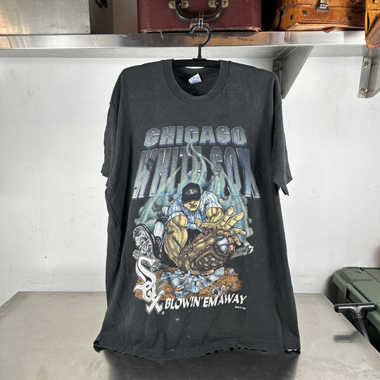 Vintage 1994 Chicago White Sox Blowin Em Away MLB Salem Sportswear T-shirt