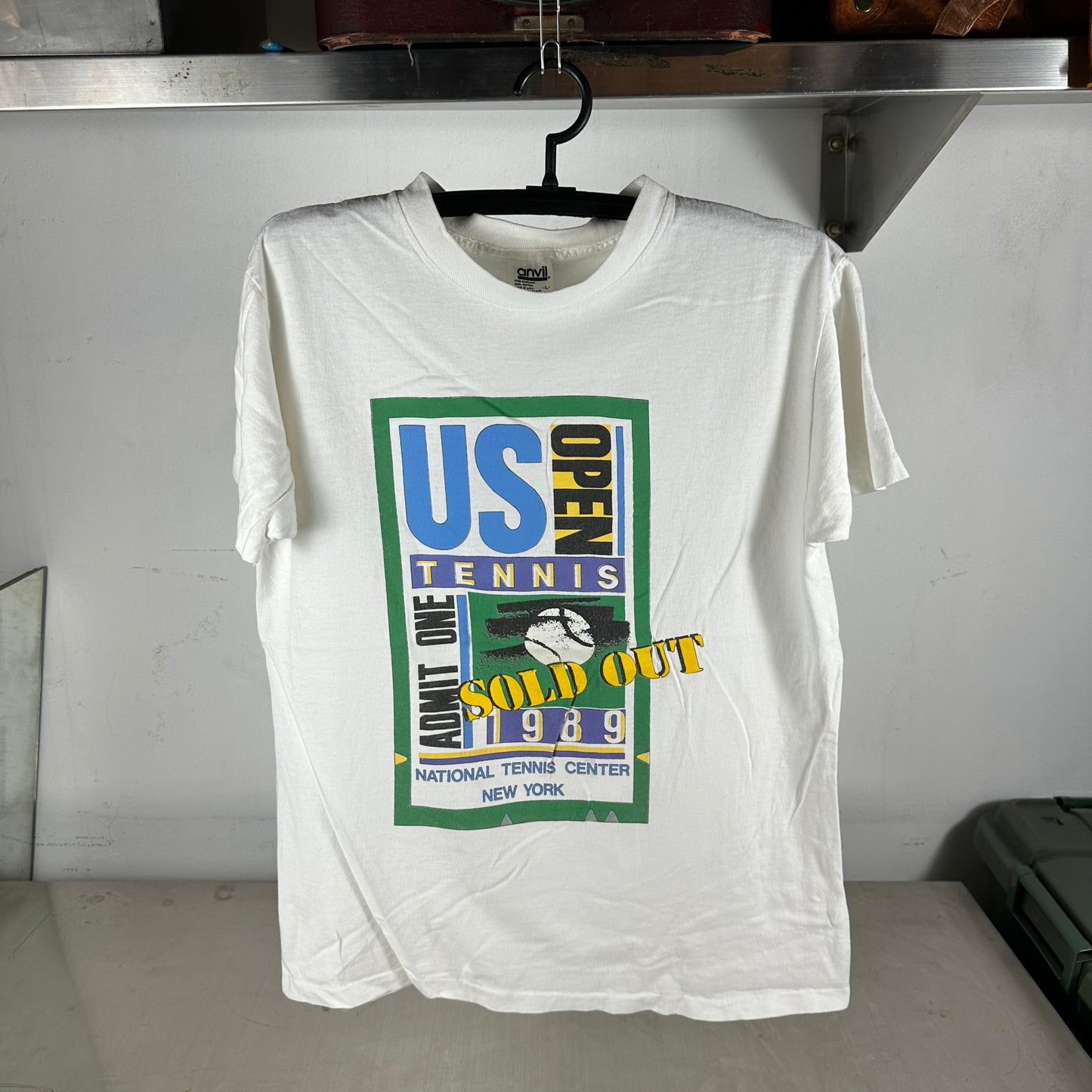 Vintage 1989 US Open Tennis Championship Graphic Single Stitch T-Shirt