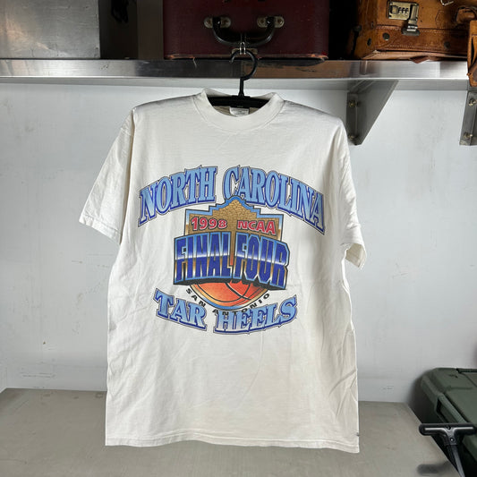 Vintage 1998 UNC Tar Heels Basketball NCAA Final Four Single Stitch T-shirt