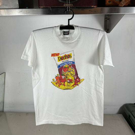 Vintage 80s Doritos Tortila Chips Salsa Rio Flaver Snack Promo Single Stitch T-Shirt
