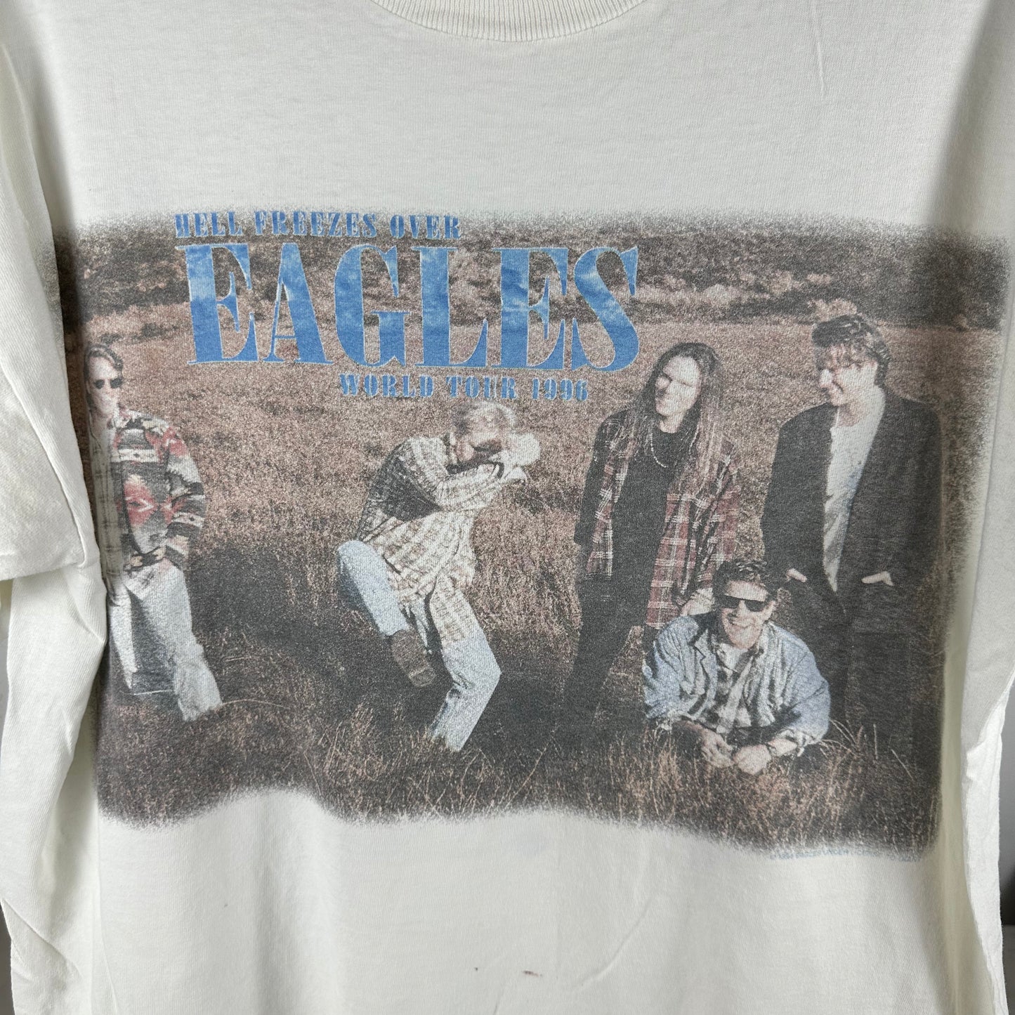 Vintage 1996 The Eagles Hell Freezes Over World Tour Concert Single Stitch T-Shirt
