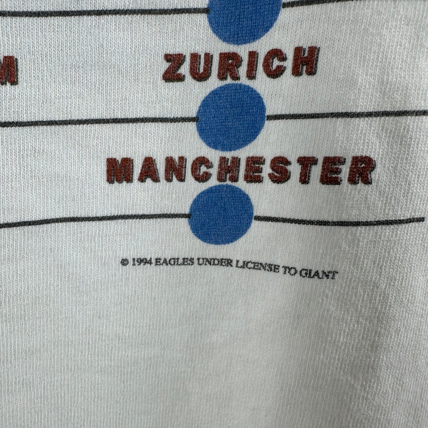 Vintage 1996 The Eagles Hell Freezes Over World Tour Concert Single Stitch T-Shirt