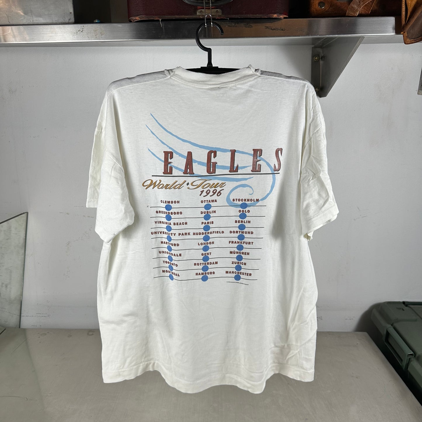 Vintage 1996 The Eagles Hell Freezes Over World Tour Concert Single Stitch T-Shirt