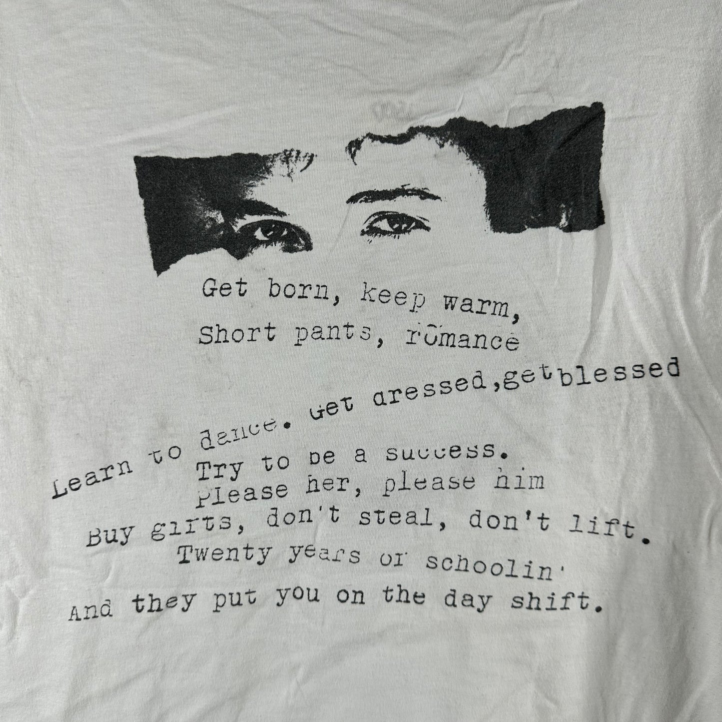 Vintage 1989 Bob Dylan Singer Double Sided Graphic Single Stitch T-Shirt