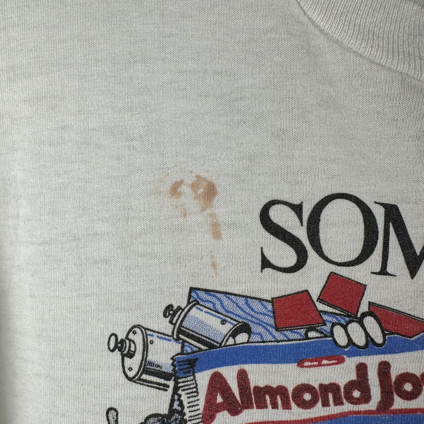 Vintage 1991 Almond Joy Sometimes You Feel Like a Nut Snack Promo Single Stitch T-Shirt