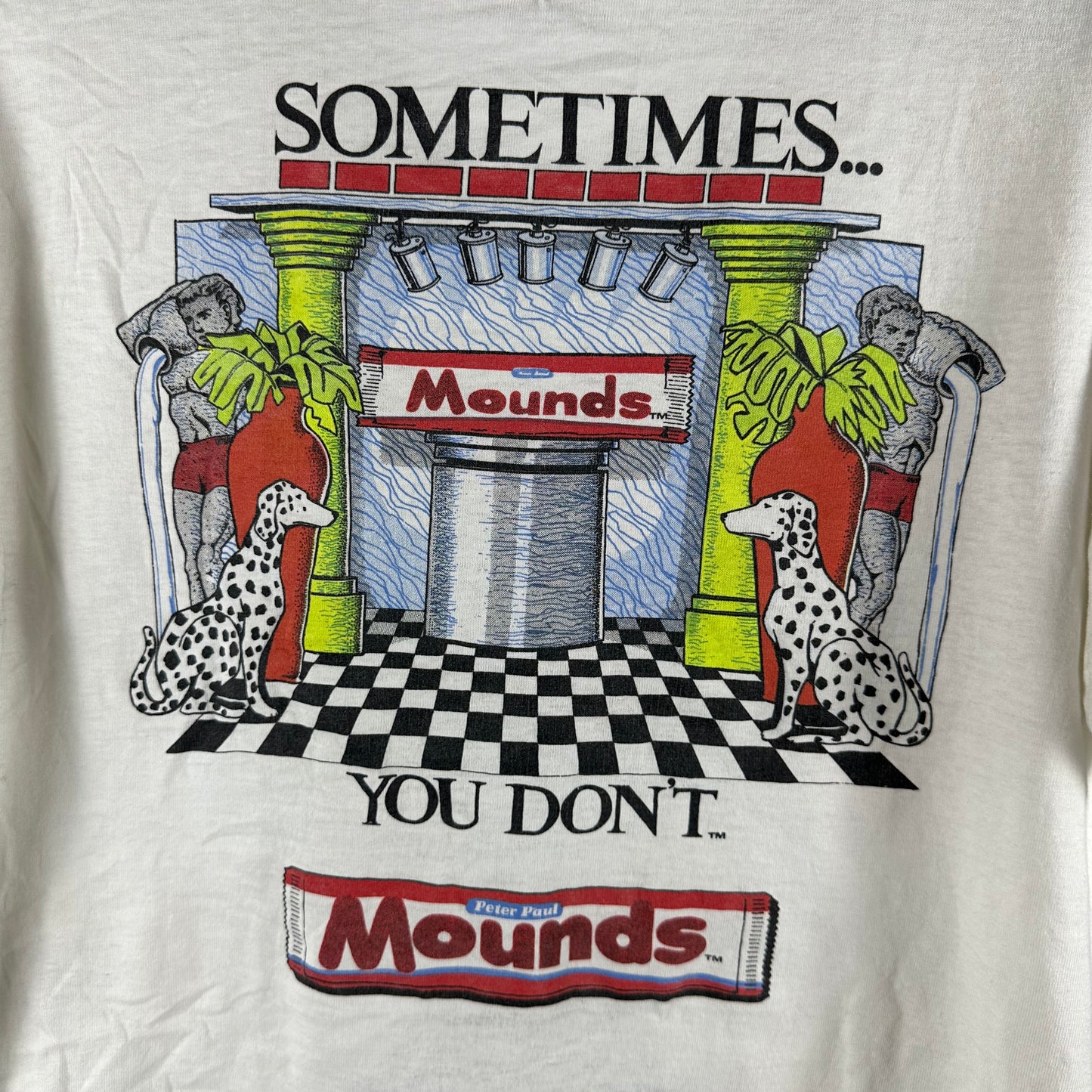 Vintage 1991 Almond Joy Sometimes You Feel Like a Nut Snack Promo Single Stitch T-Shirt