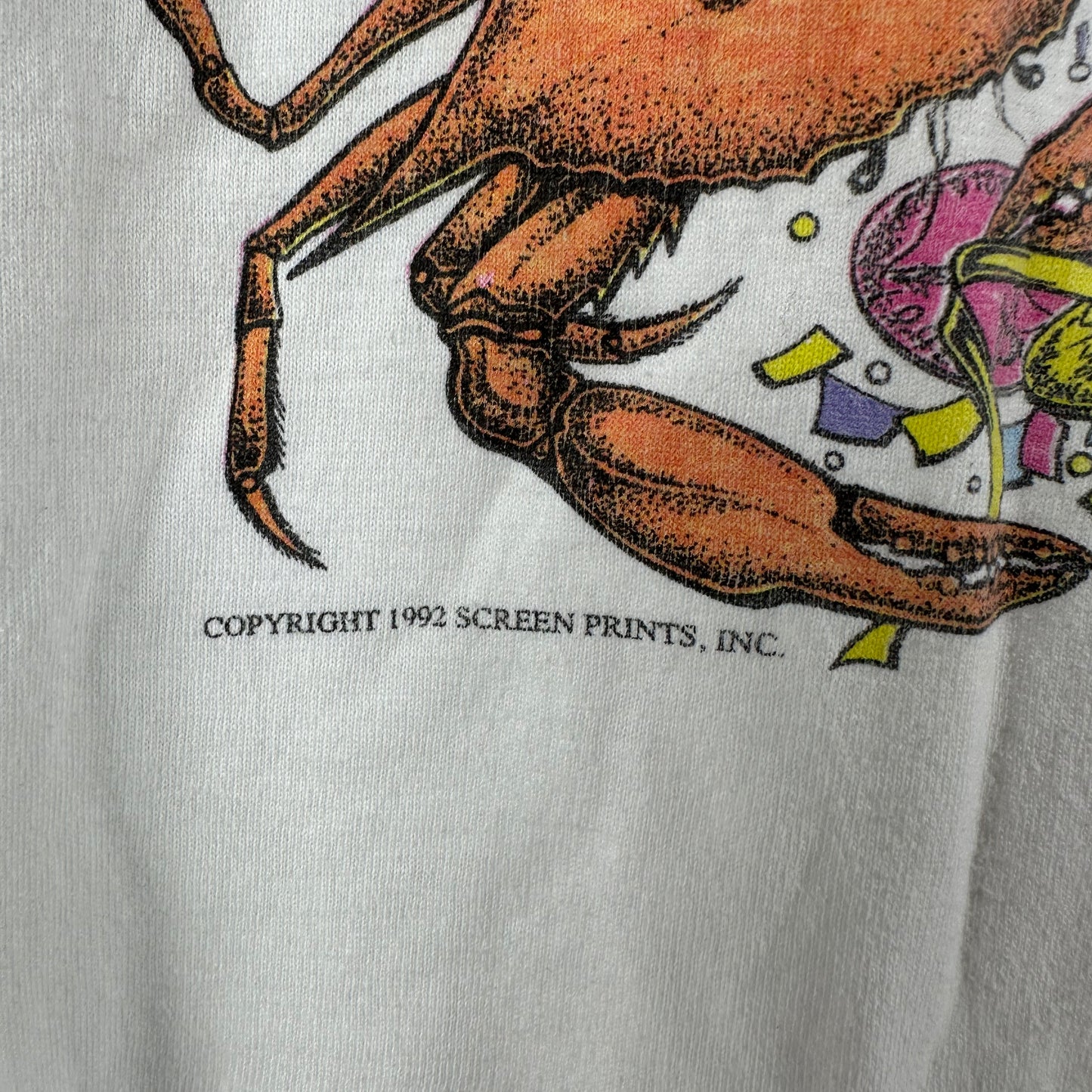 Vintage 1992 New Orleans City Artwork Single Stitch T-Shirt