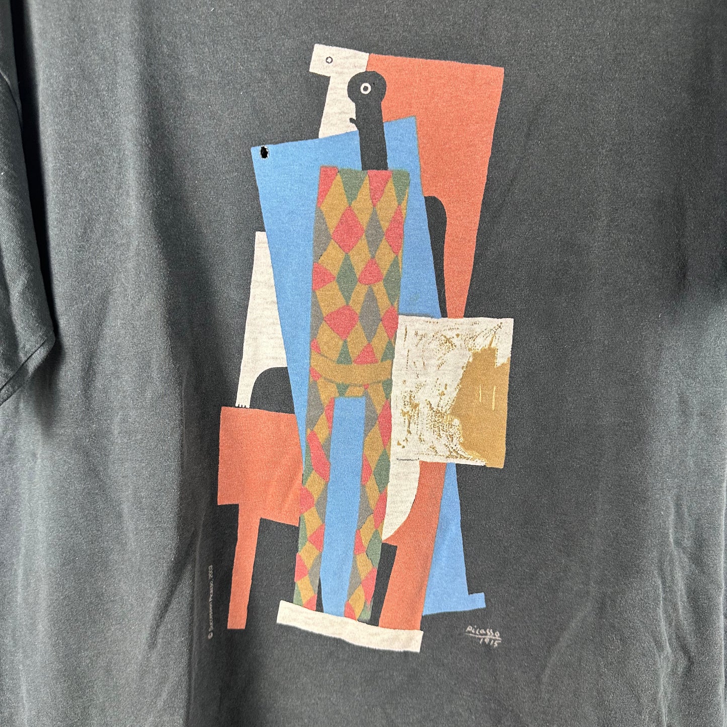 Vintage 2003 Pablo Picasso Harlequin Artwork T-Shirt