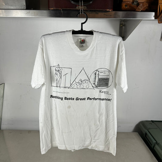 Vintage 90s Raxco Software Nothing Beats a Great Performance! Single Stitch T-Shirt