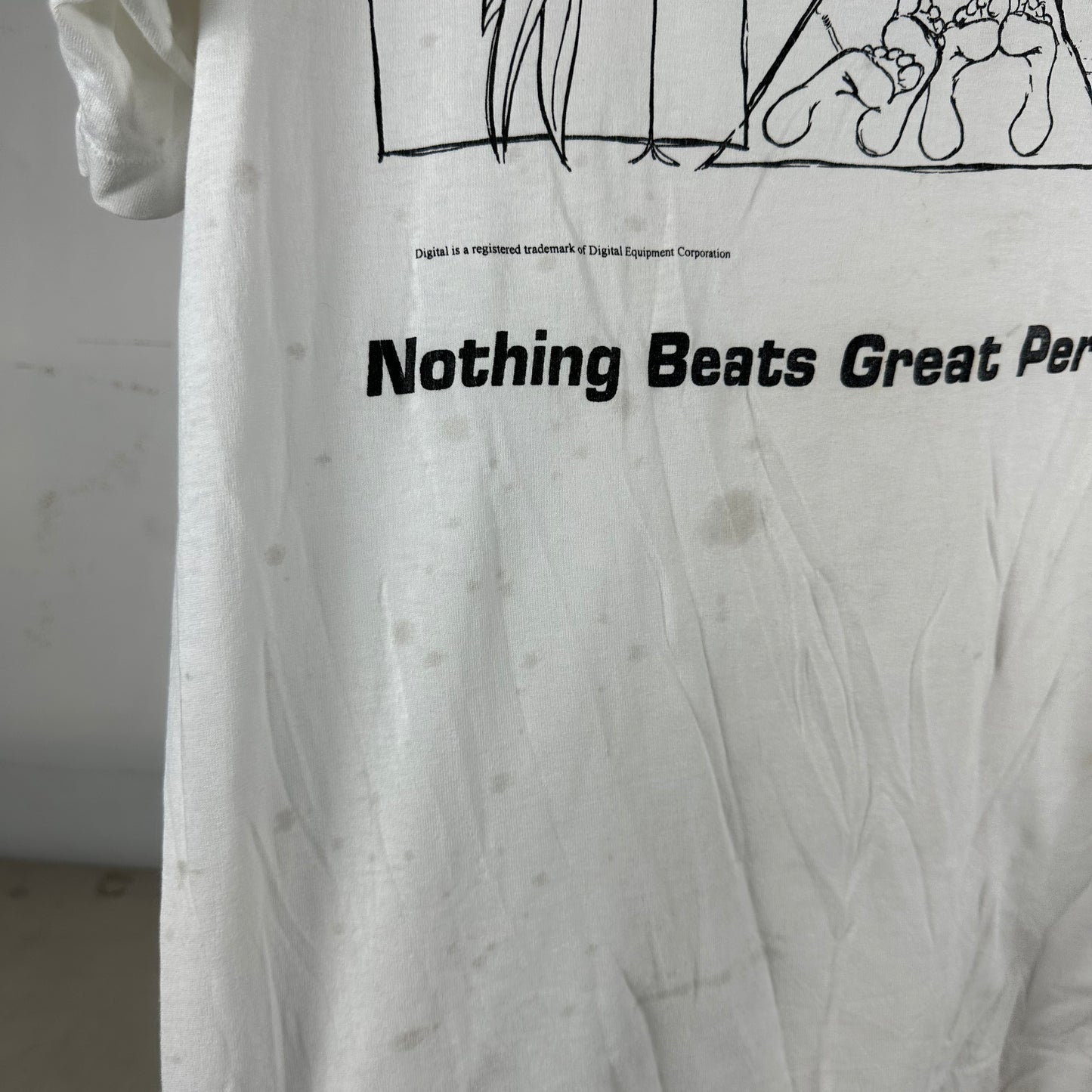 Vintage 90s Raxco Software Nothing Beats a Great Performance! Single Stitch T-Shirt
