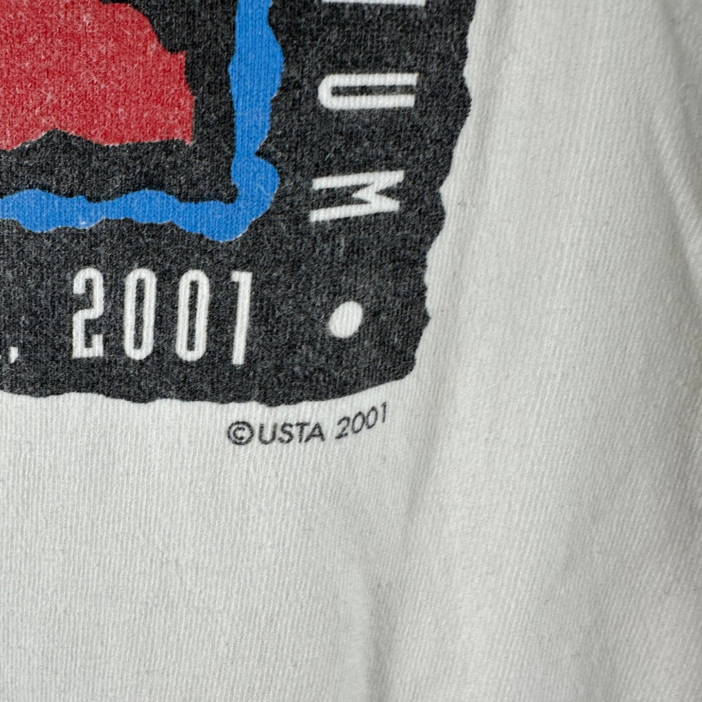 Vintage 2001 US Open Tennis Tournament Flushing New York Graphic T-Shirt