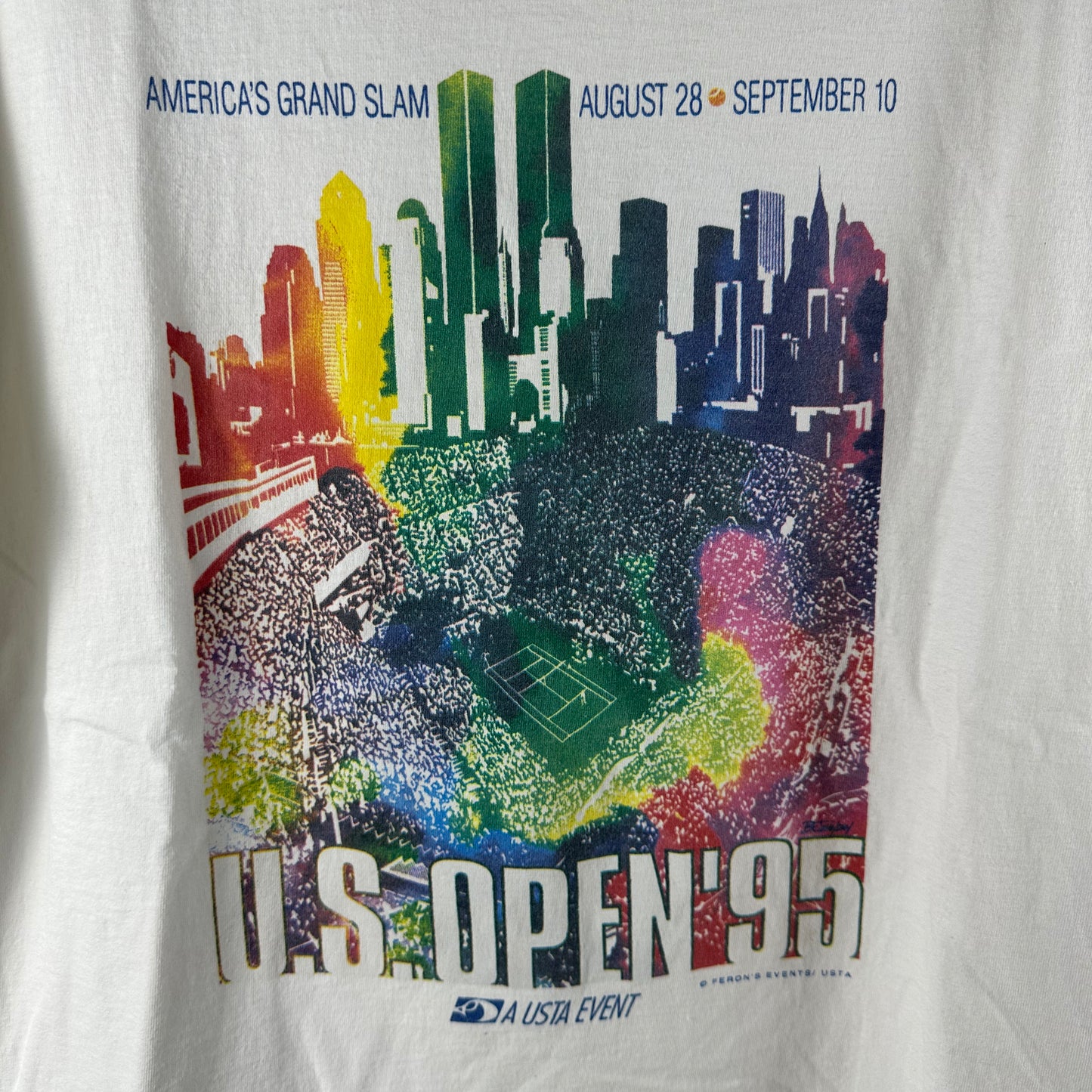 Vintage 1995 US Open Tennis Tournament Single Stitch T-Shirt