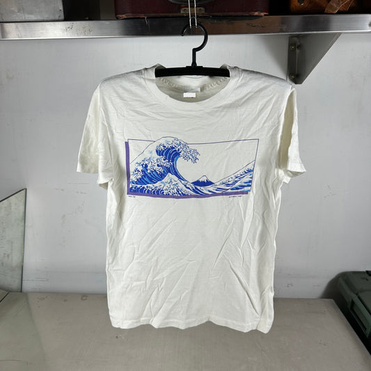 Vintage 1985 Great Wave of Kanagawa Art Single Stitch T-Shirt