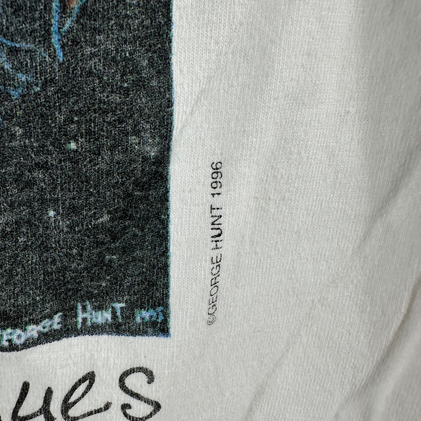 Vintage 1996 Memphis Music Beale Street Blues George Hunt Single Stitch T-Shirt