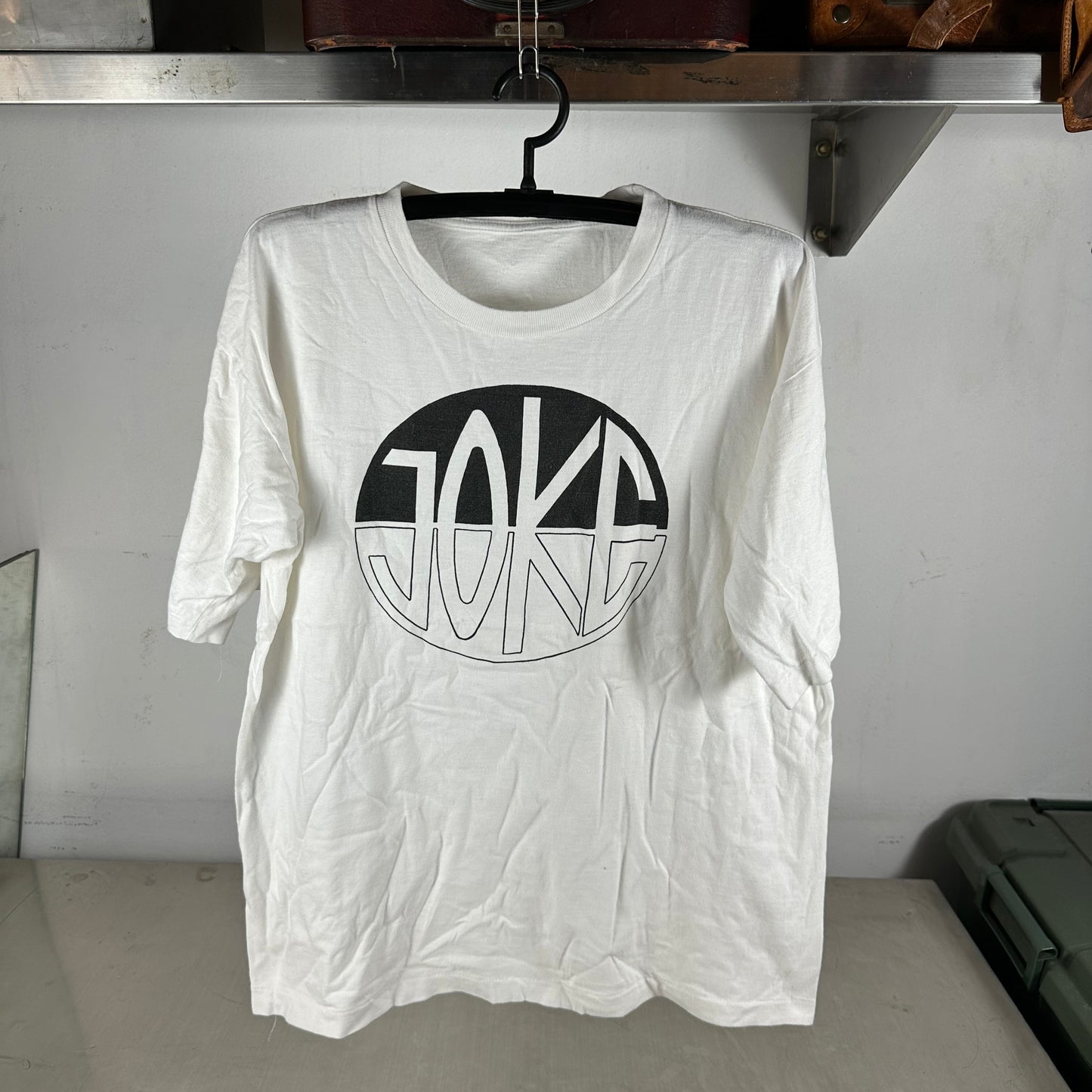 Vintage 90s Joke Thumb Up Double Sided Graphic Single Stitch T-Shirt