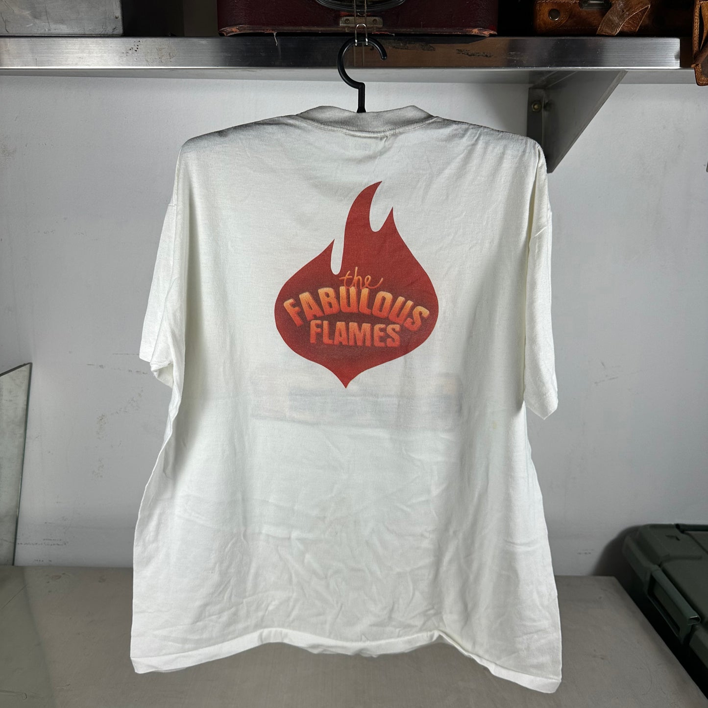 Vintage 90s Duraflame The Fabulous Flames Promo Single Stitch T-Shirt