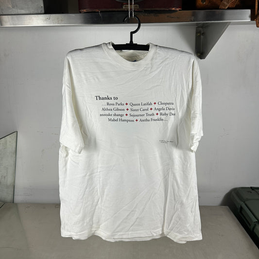 Vintage 1991 Thanks To Influential African American Women History T-Shirt