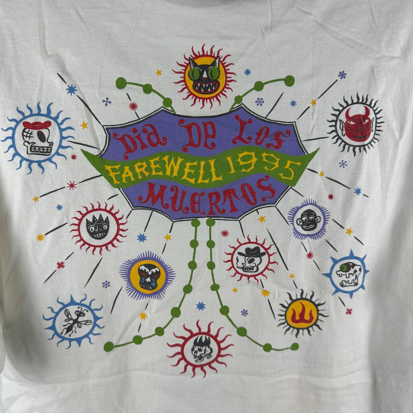 Vintage 1995 Oingo Boingo Dia De Los Muertos Farewell Concert Tour T-Shirt