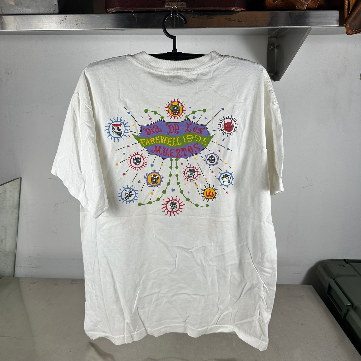 Vintage 1995 Oingo Boingo Dia De Los Muertos Farewell Concert Tour T-Shirt