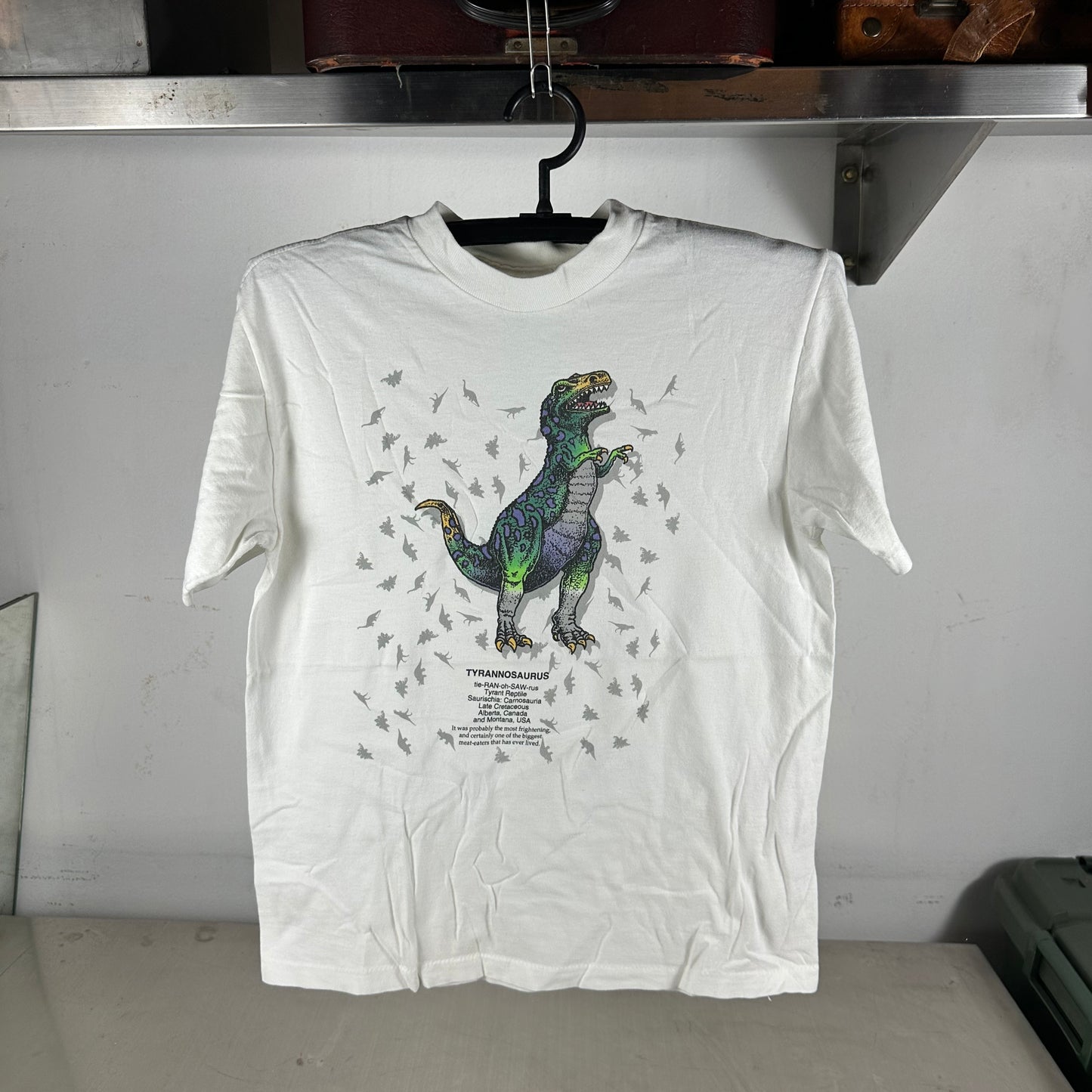 Vintage 90s Tyrannosaurus Rex Dinosaur Graphic Single Stitch T-Shirt