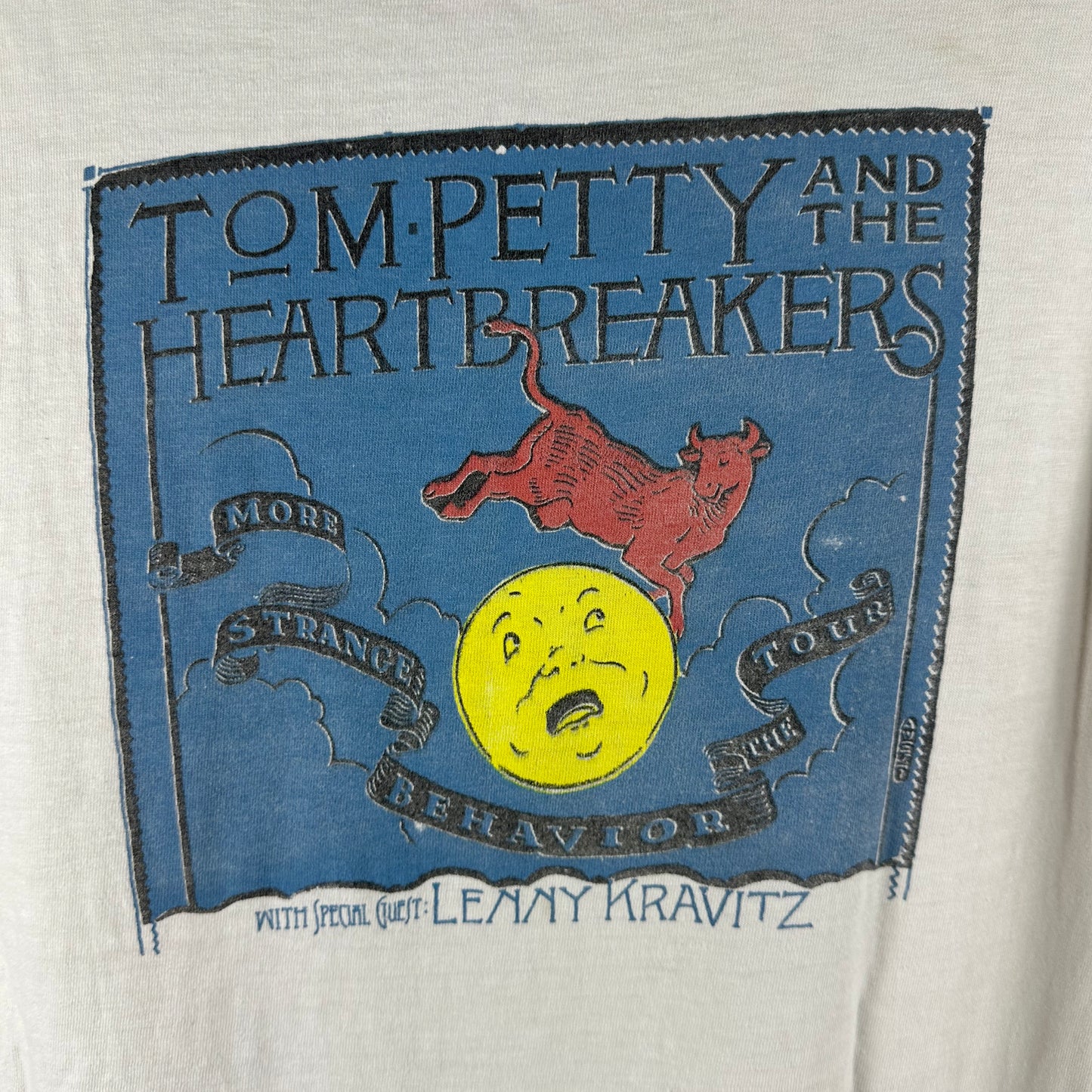 Vintage 90s Tom Petty and the Heartbreakers Lenny Kravitz Tour T-Shirt