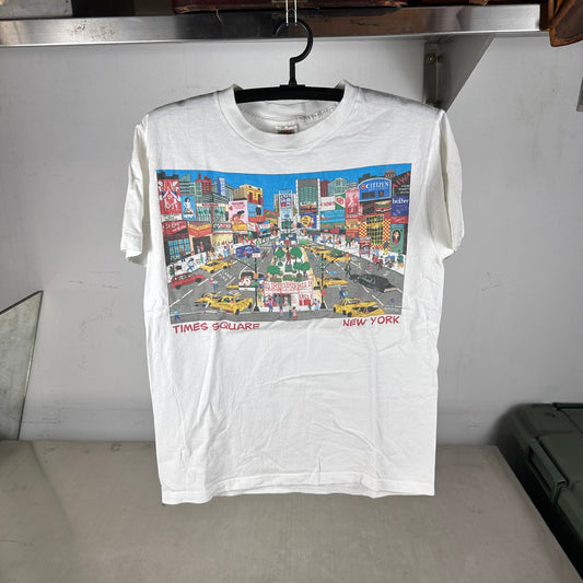 Vintage 90s New York Times Square Artwork Graphic T-Shirt