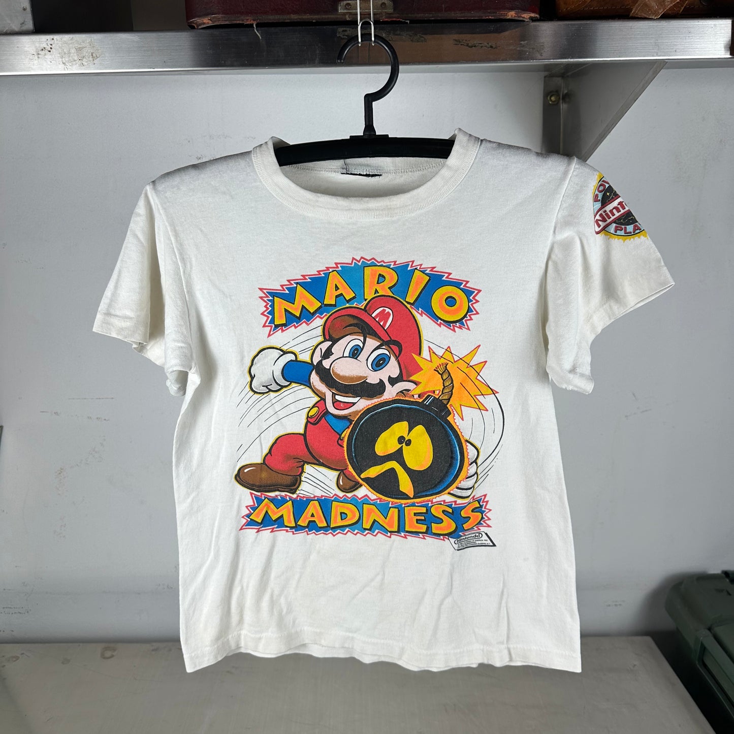 Vintage 1989 Nintendo Mario Madness Promo Single Stitch T-Shirt