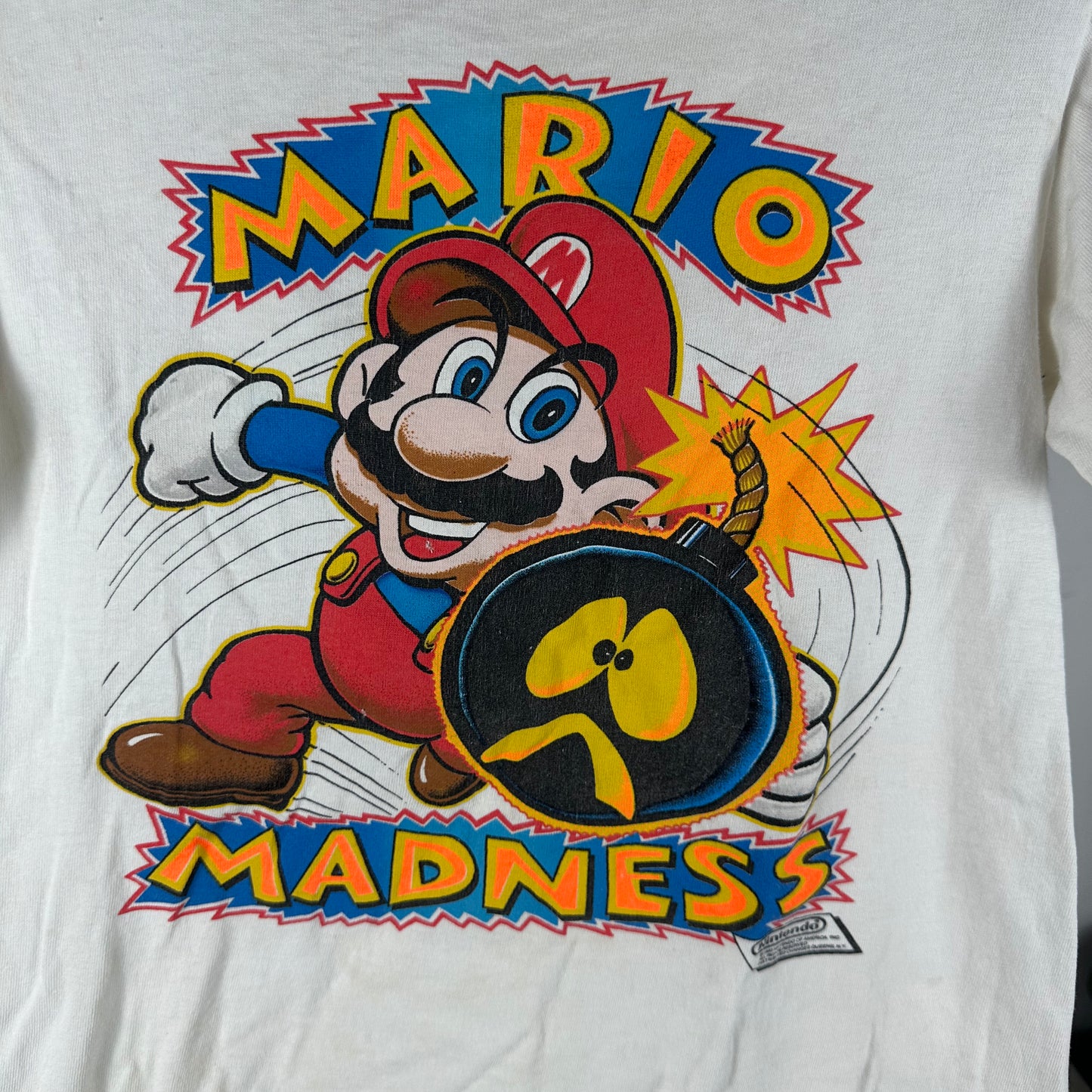 Vintage 1989 Nintendo Mario Madness Promo Single Stitch T-Shirt