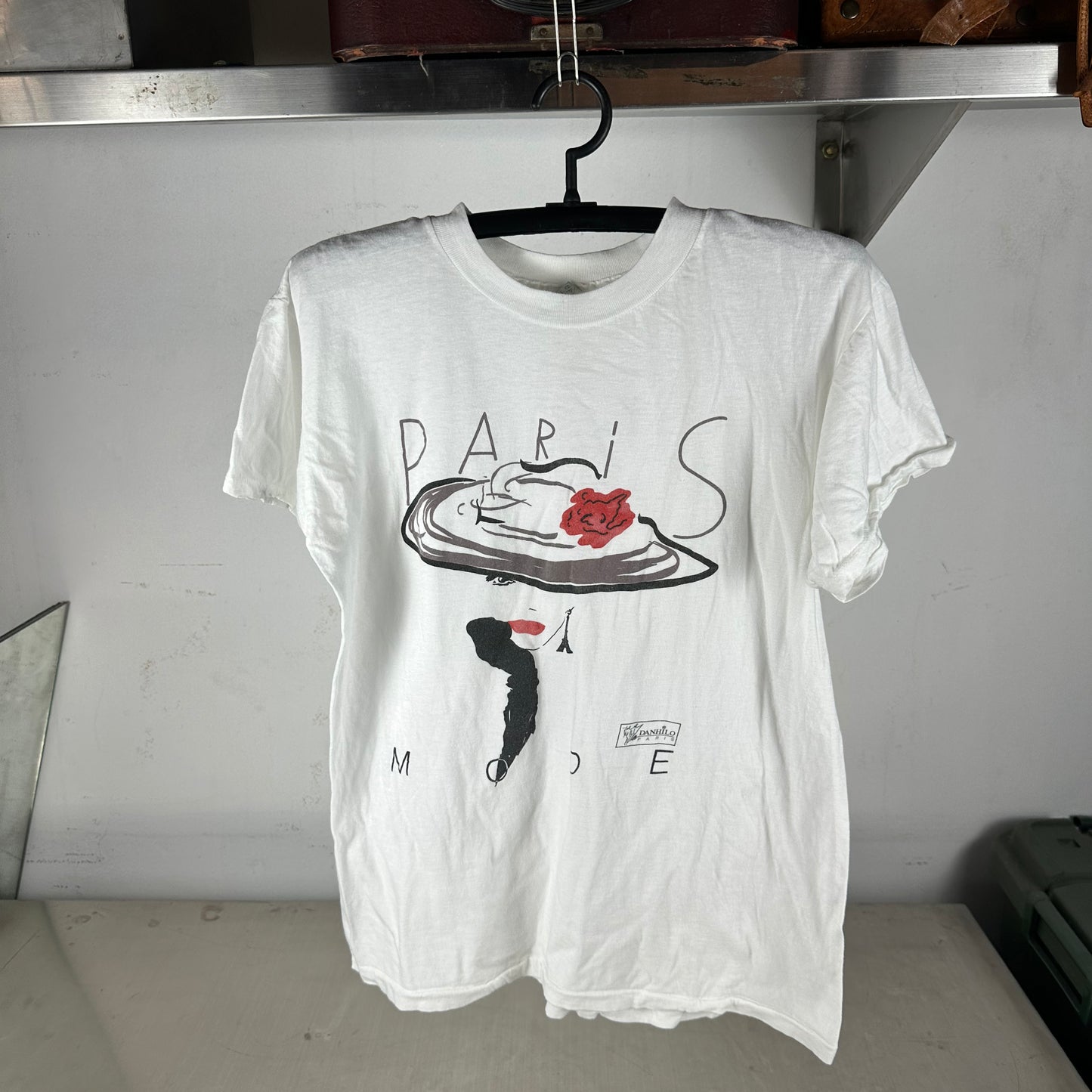 Vintage 80s 90s Danhilo Mode Paris Fashion Graphic Single Stitch T-Shirt