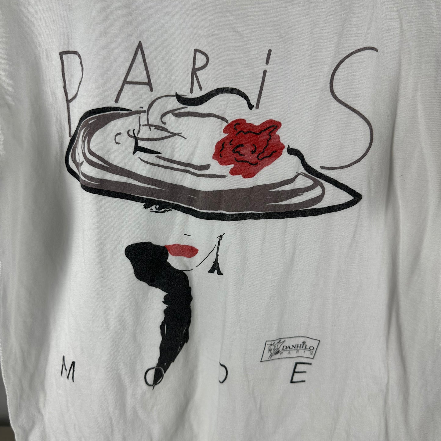 Vintage 80s 90s Danhilo Mode Paris Fashion Graphic Single Stitch T-Shirt
