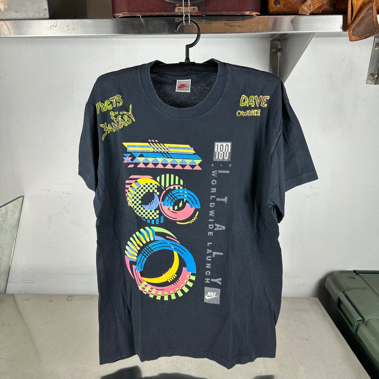 Vintage 90s Nike 180 Air Italy Worldwide Launch Promo Single Stitch T-Shirt