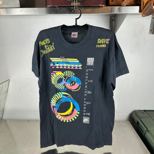 Vintage 90s Nike 180 Air Italy Worldwide Launch Promo Single Stitch T-Shirt
