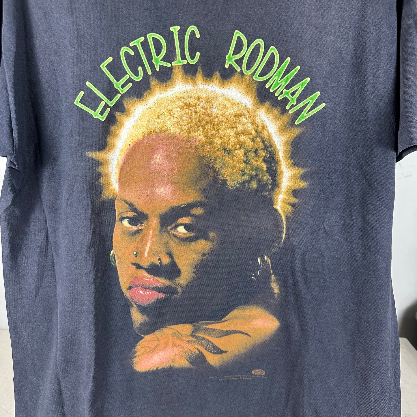 Vintage 1997 Dennis Rodman Electric Rodman Graphic T-Shirt