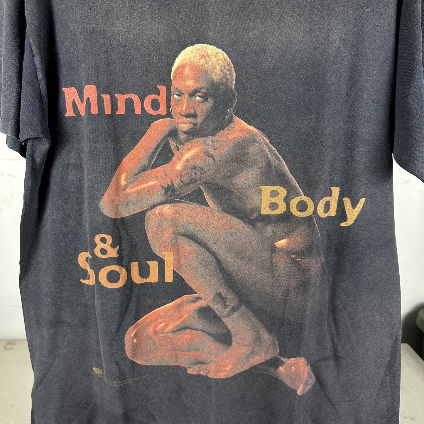 Vintage 1997 Dennis Rodman Mind Body & Soul Graphic T-Shirt