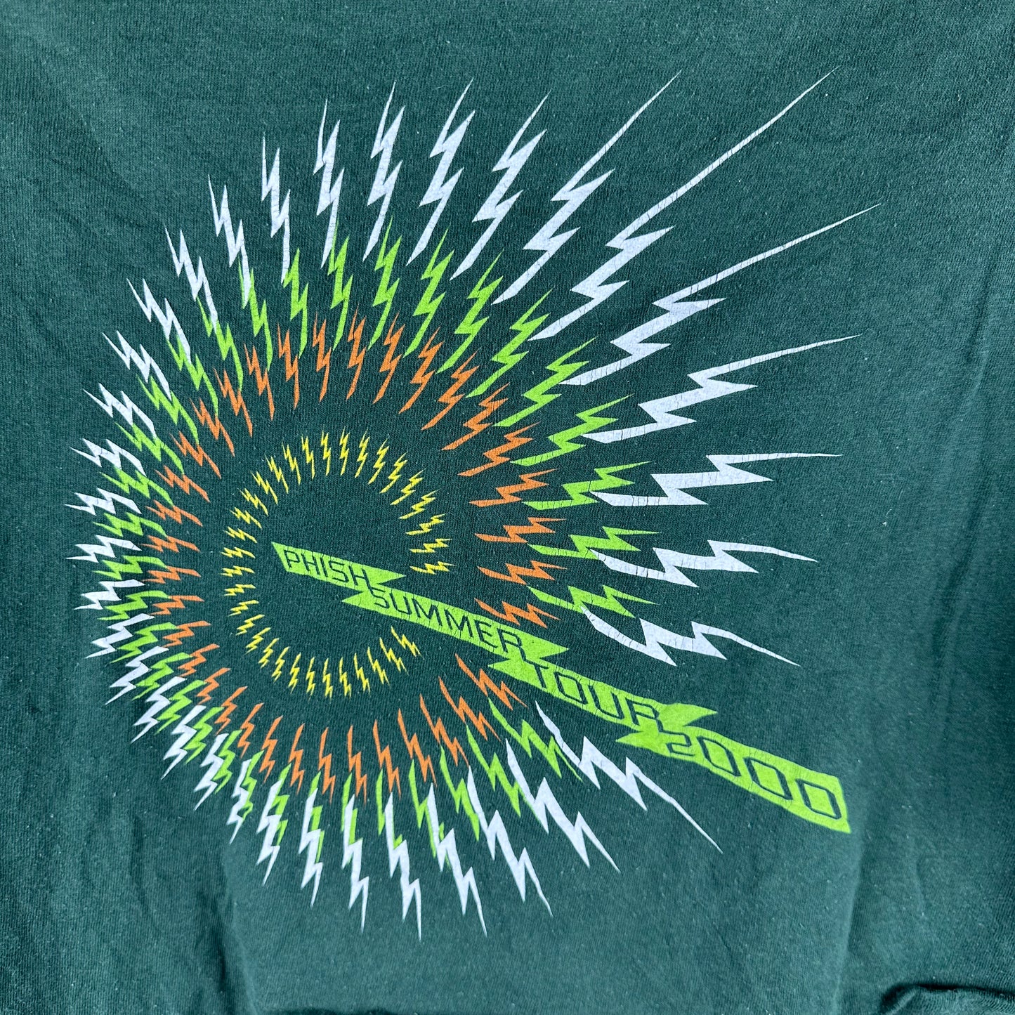 Vintage 2000 Phish Summer Tour Concert Rock Band Double Sided Graphic T-Shirt