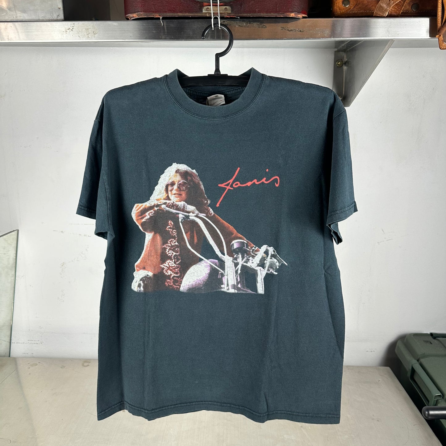 Vintage 2000s Janis Joplin Singer Double Sided Graphic T-Shirt